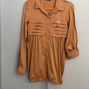 Nelly&Co Accordion Panel Long Sleeve Blouse with Tie 42